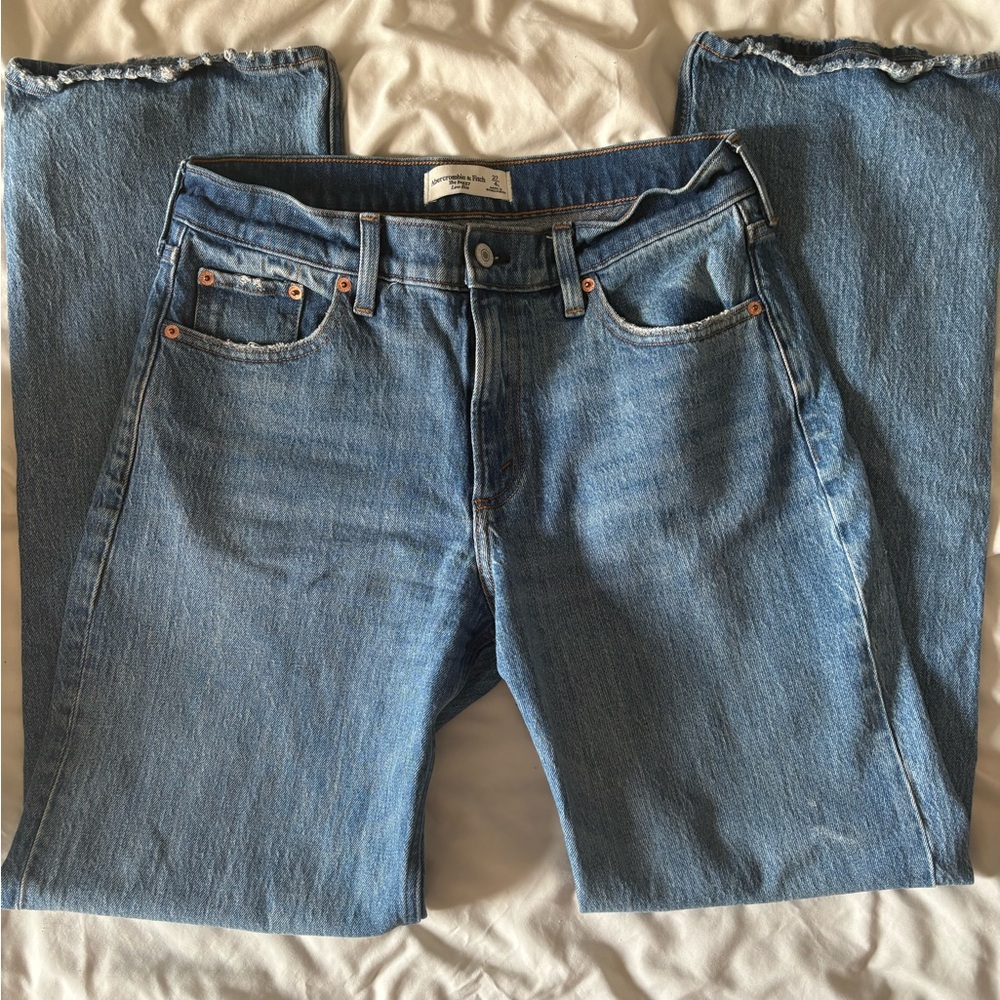 Abercrombie baggy low rise jeans